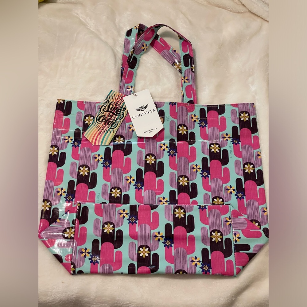 Consuela Buffy Retired Basic Tote Cactus print grab n go bag - Picture 2 of 3